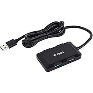 Yenkee YHB 4341BK - USB Hub - 4 porty - Černá - Příslušenství počítače Yenkee YHB 4341BK - USB Hub - 4 porty - Černá - Příslušenství počítače