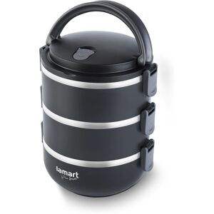 Lamart LT6023 Récipient de stockage alimentaire - Ronde - 1,8 L - Noir - Publicité Lamart LT6023 Récipient de stockage alimentaire - Ronde - 1,8 L - Noir - Publicité