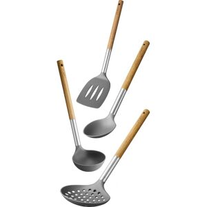 Set d’ustensiles de cuisine Lamart LT3900 - 4 pièces, marron, gris - Publicité Set d’ustensiles de cuisine Lamart LT3900 - 4 pièces, marron, gris - Publicité