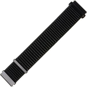 Bracelet en nylon fixe 22mm pour smartwatch - Noir Bracelet en nylon fixe 22mm pour smartwatch - Noir