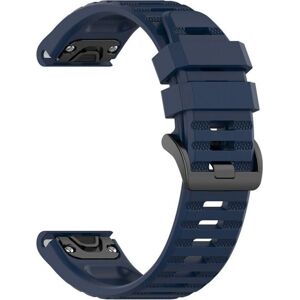 Bracelet en Silicone Fixe - 22 mm Bleu pour Garmin Bracelet en Silicone Fixe - 22 mm Bleu pour Garmin