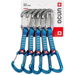 Ocun Hawk QD Wire PA 16 - Pachet de 5 Albastre - Dublu de Montare Ocun Hawk QD Wire PA 16 - Pachet de 5 Albastre - Dublu de Montare
