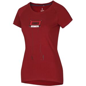 Ocun Rotes Baumwoll-T-Shirt - Raglan für Klettern Ocun Rotes Baumwoll-T-Shirt - Raglan für Klettern