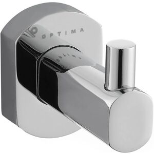 Optima Modello Cube Way Gancio da Parete - Ottone Cromato Optima Modello Cube Way Gancio da Parete - Ottone Cromato