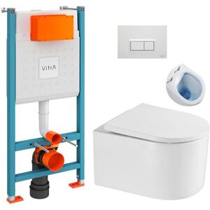 Set de inodoro Vitra V-Fix con asiento SoftClose - Baño moderno Set de inodoro Vitra V-Fix con asiento SoftClose - Baño moderno
