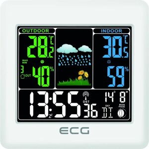 Station météo EURO CASTOR GREEN ECG MS 300 - Multifonction, capteur sans fil - Publicité Station météo EURO CASTOR GREEN ECG MS 300 - Multifonction, capteur sans fil - Publicité