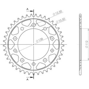 Supersprox Stahl 42Z Zahnräder - Motorradtyp Supersprox Stahl 42Z Zahnräder - Motorradtyp