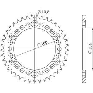 Supersprox Aluminum Mudguard Chainring - Bike sprocket Supersprox Aluminum Mudguard Chainring - Bike sprocket