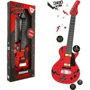 Elektrická kytara Teddies Rock Star - Dětská hračka 58cm s světlem a zvukem Elektrická kytara Teddies Rock Star - Dětská hračka 58cm s světlem a zvukem