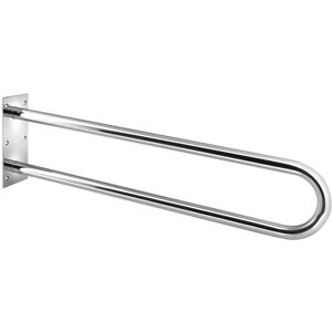 Barre de maintien fixe en forme de U en acier inoxydable - Blanc - Publicité Barre de maintien fixe en forme de U en acier inoxydable - Blanc - Publicité