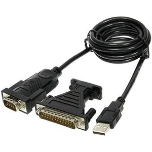 Cablul USB la RS-232 de PremiumCord - Negru Cablul USB la RS-232 de PremiumCord - Negru