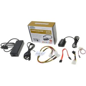 PremiumCord USB 2.0 - IDE + SATA Adapter mit Kabel & Stromversorgung PremiumCord USB 2.0 - IDE + SATA Adapter mit Kabel & Stromversorgung