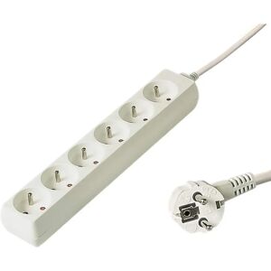PremiumCord Regleta de corriente - 6 enchufes, 10m, Blanco PremiumCord Regleta de corriente - 6 enchufes, 10m, Blanco