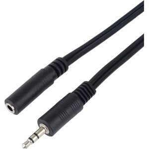 PremiumCord 5m svart stereo jack förlängningskabel PremiumCord 5m svart stereo jack förlängningskabel