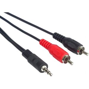 Câble audio PremiumCord 3,5mm - RCA - 5m Noir - Publicité Câble audio PremiumCord 3,5mm - RCA - 5m Noir - Publicité