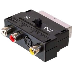 Adaptateur PremiumCord KJSA-01 - SCART-3x Cinch & S-video Interrupteur Adaptateur PremiumCord KJSA-01 - SCART-3x Cinch & S-video Interrupteur