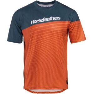 Tricou pentru bicicletă Horsefeathers Quantum - L - Petrol/ Burnt Orange Tricou pentru bicicletă Horsefeathers Quantum - L - Petrol/ Burnt Orange