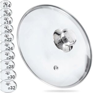 Couvercle en Verre Orion - Bord en Acier, Orifice de Vapeur - Pour Casseroles et Poêles - Publicité Couvercle en Verre Orion - Bord en Acier, Orifice de Vapeur - Pour Casseroles et Poêles - Publicité