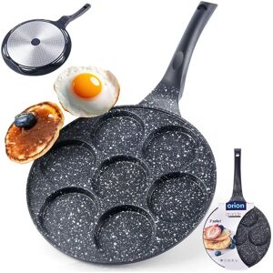 Orion Gránit serpenyő - 27cm, 7 lyuk, tapadásmentes, indukció Orion Gránit serpenyő - 27cm, 7 lyuk, tapadásmentes, indukció