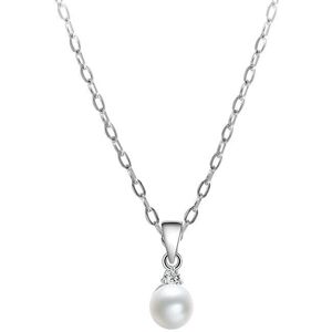 Beneto Model AGS906/45 Colier din Argint cu Perlă - Colier Beneto Model AGS906/45 Colier din Argint cu Perlă - Colier