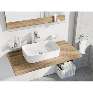 Vas de ceramică Ceramic Slim R 55x37cm - Pe blat - Alb Vas de ceramică Ceramic Slim R 55x37cm - Pe blat - Alb