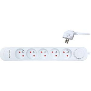Solight PP152USB Verlängerung 3m - Mehrfachsteckdose mit USB Solight PP152USB Verlängerung 3m - Mehrfachsteckdose mit USB