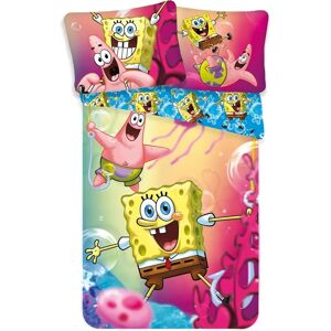 Conjunto de capa de edredão SpongeBob SquarePants Azul - Tamanho europeu Conjunto de capa de edredão SpongeBob SquarePants Azul - Tamanho europeu
