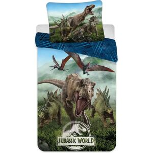 Jurassic World Dinozaury Poszwa na kołdrę 140x200 Bawełna Wielobarwny Jurassic World Dinozaury Poszwa na kołdrę 140x200 Bawełna Wielobarwny