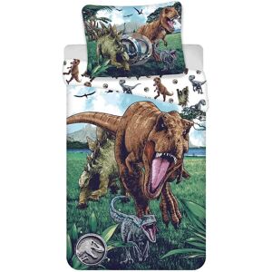 Jurassic World Dinosaur Bedding Set - Omkeerbaar Katoen 140x200 cm Jurassic World Dinosaur Bedding Set - Omkeerbaar Katoen 140x200 cm