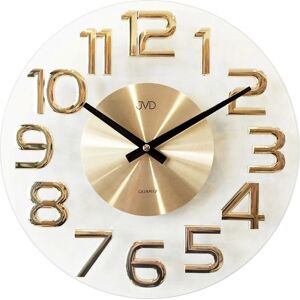 Ceas de Perete JVD HT098.1 - Sticlă, Negru, 34cm - Ceas de Perete Ceas de Perete JVD HT098.1 - Sticlă, Negru, 34cm - Ceas de Perete