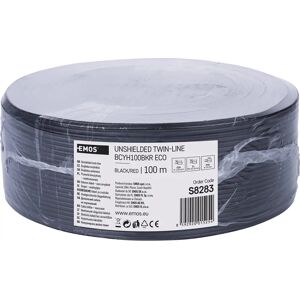 Emos S8283 - Red/Black Twisted-Pair Cable 100m Emos S8283 - Red/Black Twisted-Pair Cable 100m