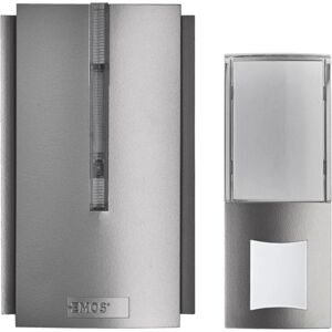 Kit de Sonnette Sans Fil Emos Argent - Amplificateur de Signal & USB Kit de Sonnette Sans Fil Emos Argent - Amplificateur de Signal & USB