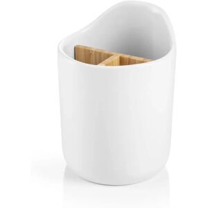 Tescoma 900887 - Bamboo Utensil Holder Ceramic - Kitchen Organizer - White Tescoma 900887 - Bamboo Utensil Holder Ceramic - Kitchen Organizer - White