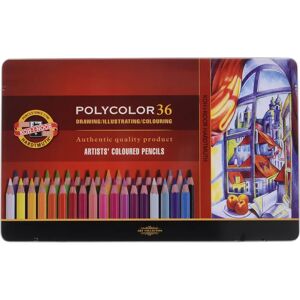 Michel Polycolor 36 Colouring Pencils - Colorful Drawing Set Michel Polycolor 36 Colouring Pencils - Colorful Drawing Set