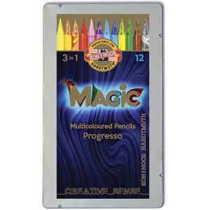 Koh-i-Noor Magic 3w1 Kredki - 12 kolorów Koh-i-Noor Magic 3w1 Kredki - 12 kolorów