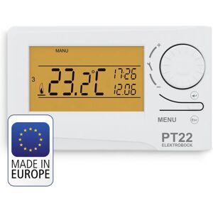 ELEKTROBOCK PT22 Thermostat Numérique de Pièce - 6 Changements - Publicité ELEKTROBOCK PT22 Thermostat Numérique de Pièce - 6 Changements - Publicité