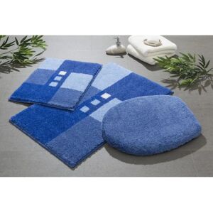 GRUND Merkur 3-teiliges Badematten-Set, Blau GRUND Merkur 3-teiliges Badematten-Set, Blau