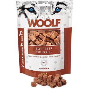 Woolf Soft Beef Chunkies - Friandises pour Chiens et Chats - 100G - Publicité Woolf Soft Beef Chunkies - Friandises pour Chiens et Chats - 100G - Publicité