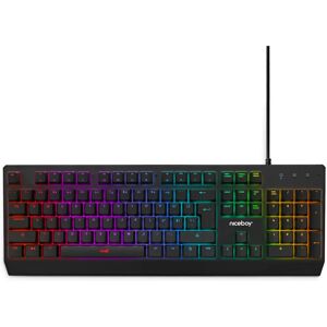 Clavier de jeu mécanique Niceboy ORYX K610 - Tchèque, Noir - Publicité Clavier de jeu mécanique Niceboy ORYX K610 - Tchèque, Noir - Publicité