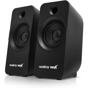 Niceboy Oryx Vox 2.1 Maxx Bass Lautsprecherset - 25W Leistung, Schwarz, 2.1 Kanäle Niceboy Oryx Vox 2.1 Maxx Bass Lautsprecherset - 25W Leistung, Schwarz, 2.1 Kanäle