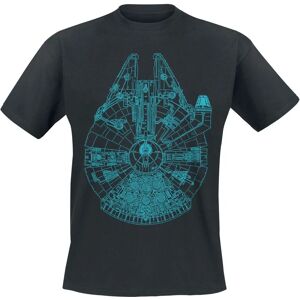 Star Wars Faucon Millenium lyhythihainen T-paita - Miehet - Musta - Virallisesti lisensoitu Star Wars Faucon Millenium lyhythihainen T-paita - Miehet - Musta - Virallisesti lisensoitu