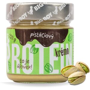 Big Boy Proteinové ořechové pomazánky - Pistácie - 220g Big Boy Proteinové ořechové pomazánky - Pistácie - 220g