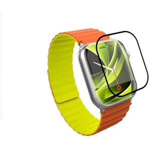 Hybrid Skjermbeskytter for Apple Watch 10 (46mm) - Klar / Svart Kant Hybrid Skjermbeskytter for Apple Watch 10 (46mm) - Klar / Svart Kant