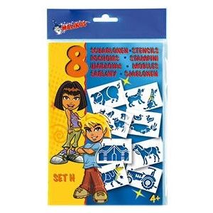 Malinos Weiß Kunstschablone - Bastelset für Kinder Malinos Weiß Kunstschablone - Bastelset für Kinder