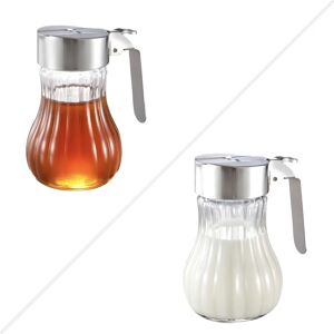Tescoma rostfritt stål och glas dispenser - För honung och mjölk Tescoma rostfritt stål och glas dispenser - För honung och mjölk