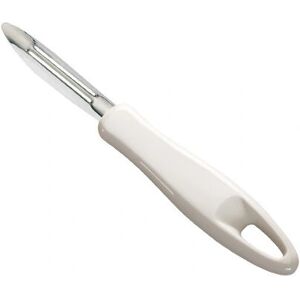 Descascador em aço inoxidável Tescoma - Cabo ergonômico - Lavável na máquina - Ferramenta para descascar Descascador em aço inoxidável Tescoma - Cabo ergonômico - Lavável na máquina - Ferramenta para descascar