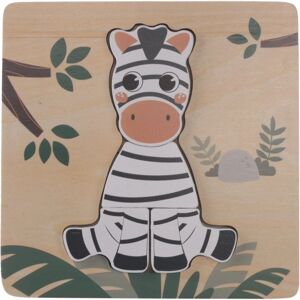 Puzzle en bois Zopa Zebra - Jouet sensoriel et de voyage Puzzle en bois Zopa Zebra - Jouet sensoriel et de voyage