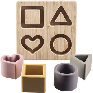 Zopa Silicone Bamboo Puzzle - Puzzle en Silicone et Bambou - Jouet d'Activité pour Enfants Zopa Silicone Bamboo Puzzle - Puzzle en Silicone et Bambou - Jouet d'Activité pour Enfants