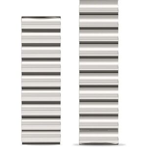 Bracelet en métal argenté Aligator 22mm - Accessoire Montre Bracelet en métal argenté Aligator 22mm - Accessoire Montre
