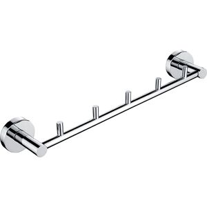 NIMCO Unix - Colgador de toallas cromado con 5 ganchos - Accesorios de baño NIMCO Unix - Colgador de toallas cromado con 5 ganchos - Accesorios de baño
